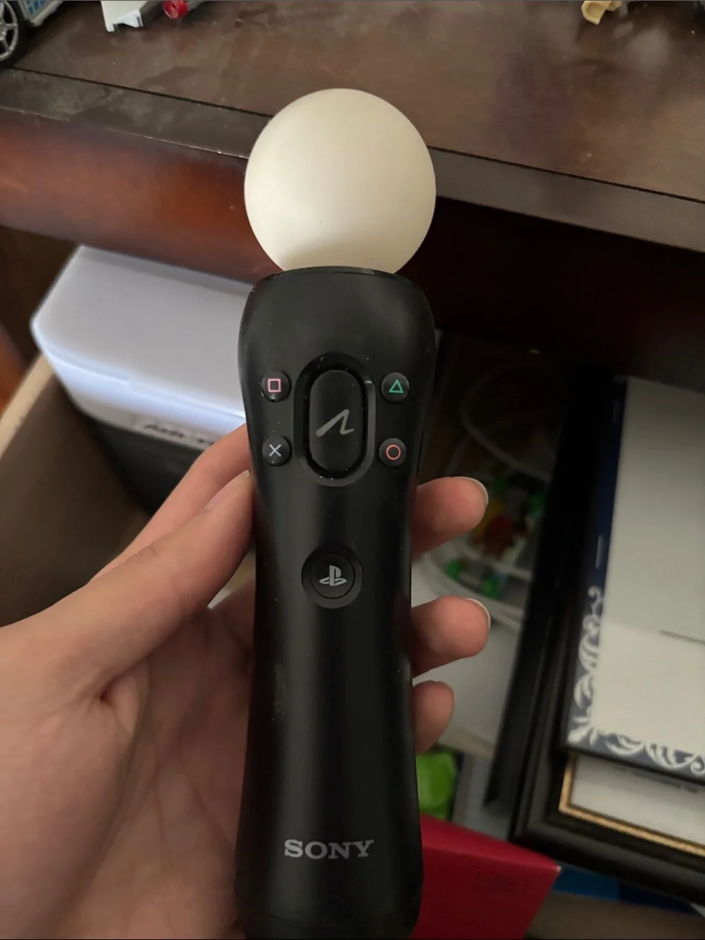 Sony Black Motion Controller with White Tracking Ball